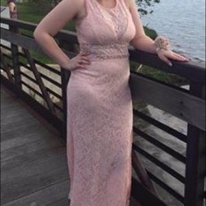 pink sparkly prom/formal dress